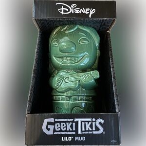 LILO Green Tiki Mug with Guitar Design